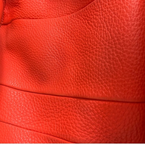 Authentic Alexander Wang Rocco Orange Pebbled Leather Studded Satchel. - Picture 14 of 16